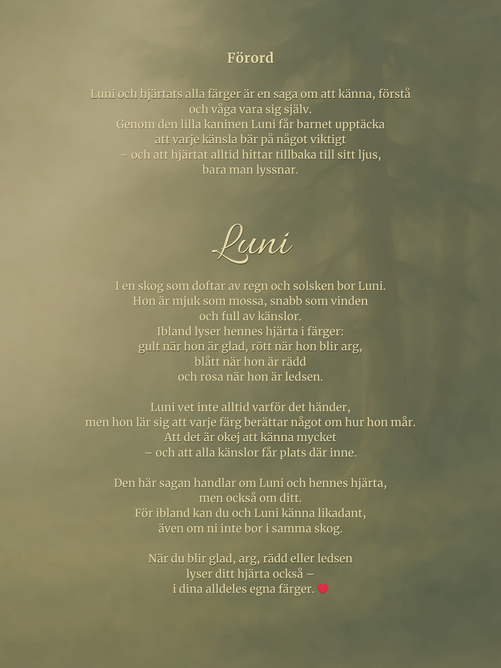 Boken - Luni och hjärtats alla färger