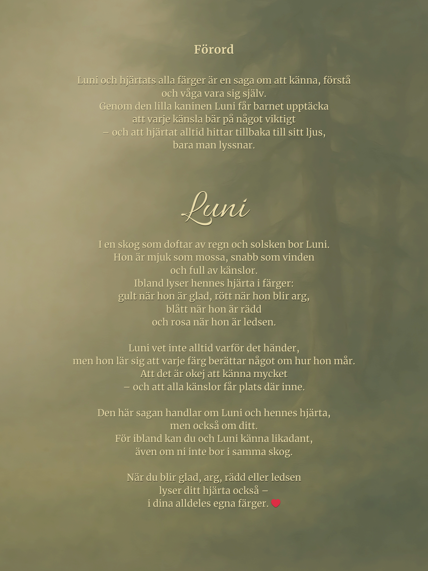 Boken - Luni och hjärtats alla färger